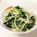 料理人ヨッシーマン's cooksnap of when they made ダシダで簡単！ほうれん草ともやしのナムル.