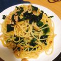 ぴよぼなーら's cooksnap of when they made ツナとワカメの和風パスタ.