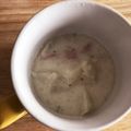 ゆかりりりー's cooksnap of when they made 豆乳or牛乳の簡単カブとベーコンのスープ.
