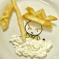 くまよしとチビ's cooksnap of when they made 兜アップルパイとホイップ「マリーム®」.