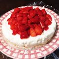クックCNUQ1V☆'s cooksnap of when they made フルーチェで！　レアヨーグルトケーキ.