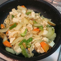 Yongren's cooksnap of when they made 残り野菜と厚揚げと卵の中華いため.