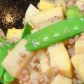 利き酒師めぐちゃん's cooksnap of when they made 春だらけ！椎茸筍三度豆と豚炒めもろみ風味.