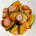 こげ岡's cooksnap of when they made かぼちゃウインナーのチーズ炒め.