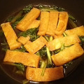 たかよっち♪'s cooksnap of when they made めんつゆで簡単‼小松菜と油揚げの煮びたし.