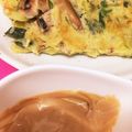 ＊にょにょん＊'s cooksnap of when they made 簡単！お好み焼き、チヂミに！ソース！.