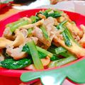 ちゃわっこ's cooksnap of when they made 味付け簡単♪小松菜と油揚げの炒め物.