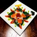 almonde's cooksnap of when they made 刺身盛りアレンジでカルパッチョ☆.