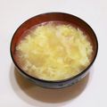 乙川日奈's cooksnap of when they made コーンと卵の中華スープ❀.