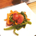 クック99FWM7☆'s cooksnap of when they made ウィンナーとピーマンのウスターソース炒め.