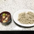 前掛けごはん's cooksnap of when they made 【減量中】簡単！鶏南蛮つけそば.