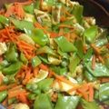 Lupin65's cooksnap of when they made ❁麺つゆで簡単♪人参と絹さやの炒り煮❁.