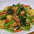 くまちーこ's cooksnap of when they made ふわふわ卵入り小松菜とベーコン炒め.