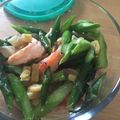 イルカ3's cooksnap of when they made 簡単！海老とアスパラの塩炒め。弁当にも。.