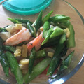 イルカ3's cooksnap of when they made 簡単！海老とアスパラの塩炒め。弁当にも。.