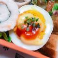 natu38's cooksnap of when they made お弁当や朝食に♪ゆで卵のマヨケチャ焼き.