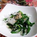 ＴＯＭＯＷＡＴ's cooksnap of when they made 新玉ねぎとニラの酢の物♪.