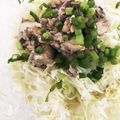 北のデビル。's cooksnap of when they made 春キャベツとサバ缶のサラダ.