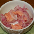 ＴＨＹＭＥ's cooksnap of when they made ☆簡単☆新たまねぎとサーモンのマリネ☆.