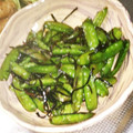 STimeBlues's cooksnap of when they made 簡単絹さやの塩昆布炒め焦がし醤油味.