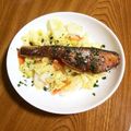 クックD5K7LD☆'s cooksnap of when they made 簡単★絶品★カレーとチーズの鮭ムニエル.