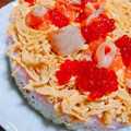 Kyo♡N's cooksnap of when they made ケーキ型ちらし寿司.