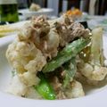 ｸﾏﾘｴ's cooksnap of when they made カリフラワーとスナップエンドウのサラダ♪.