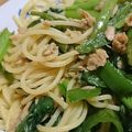 みきてぃぬん's cooksnap of when they made シンプルパスタ(なす・小松菜・ツナ缶).