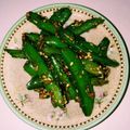 まーみんcafe's cooksnap of when they made スナップエンドウとアスパラのおかかゴマ.