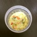 ☆こまっと☆'s cooksnap of when they made 離乳食(６～完了期)レンジ茶碗蒸し.