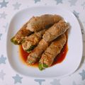 しばちゃそ's cooksnap of when they made ピーマンのチーズ肉巻き.