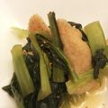 Hall1's cooksnap of when they made 腹ペコ男子パクパク！小松菜油揚げの煮浸し.