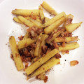 caruga's cooksnap of when they made 付け合わせ☆さつま芋のにんにく炒め.