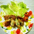 ﾁｲﾁｬﾝﾏﾏ's cooksnap of when they made 豚のニラ巻き香りたつマヨポン酢炒め.