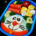 neco130's cooksnap of when they made ドラえもん♡キャラ弁.