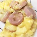 卵せんべい's cooksnap of when they made お魚ソーセージのふわとろスクランブル♡.