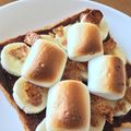 ちょこ05's cooksnap of when they made マシュマロチョコバナナ✿トースト.