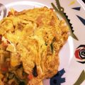 ☆kiyomom☆'s cooksnap of when they made ベーコン＆野菜ミックス☆プレーンオムレツ.