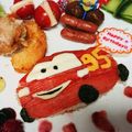 yukky☆mama's cooksnap of when they made 簡単 カーズ♡バースデープレート.