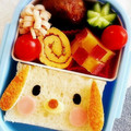 Aloha☆★'s cooksnap of when they made 【簡単】キャラ弁 おかず くるくる卵焼き.