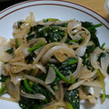 ふわふわナナコ's cooksnap of when they made ほうれん草と新玉ねぎの炒め.