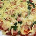 Nynya cafe's cooksnap of when they made かんたん☆もちピザ.