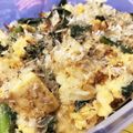 圭織姐's cooksnap of when they made 小松菜と高野豆腐の含め煮の卵とじ.
