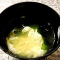 earth。's cooksnap of when they made エコレシピ★卵白とわかめのスープ.