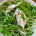 ひぃちゃんひー's cooksnap of when they made 豆苗と鶏ササミのオリーブオイルサラダ.