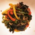 まる子るま's cooksnap of when they made 牛肉とパプリカのピリ辛中華炒め.