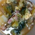 松潤LOVE♥️♥️'s cooksnap of when they made ぱぱっと！ベーコンとキャベツのスープ.