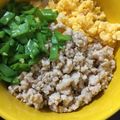 ポメちょん's cooksnap of when they made 彩り綺麗な三色そぼろ丼❤.