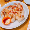 ゆんちゃん。ママ's cooksnap of when they made 子供の日♡お弁当♡餃子の皮で海老フライ.