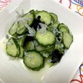 ねこちえ's cooksnap of when they made わかめときゅうりの酢の物.